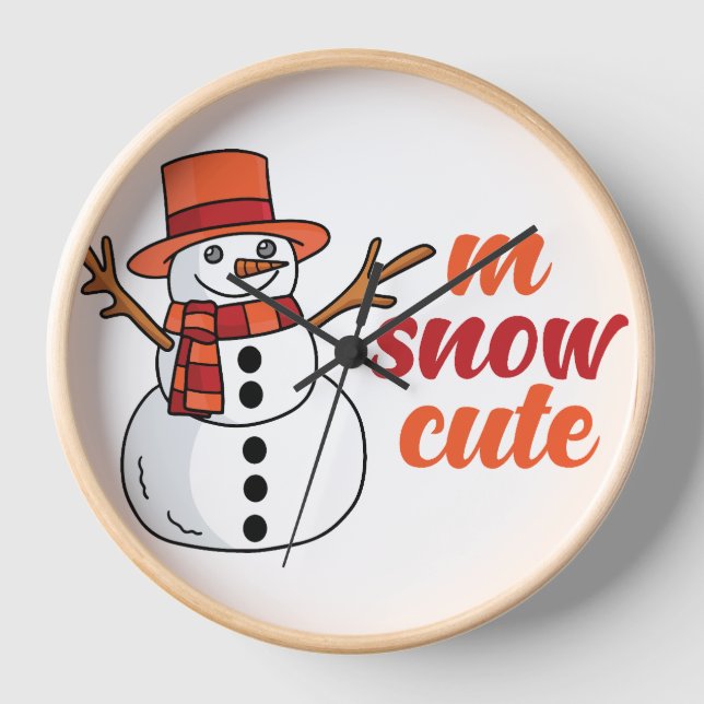 Snow Wall Clock (Front)