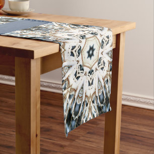 Snow Web Short Table Runner