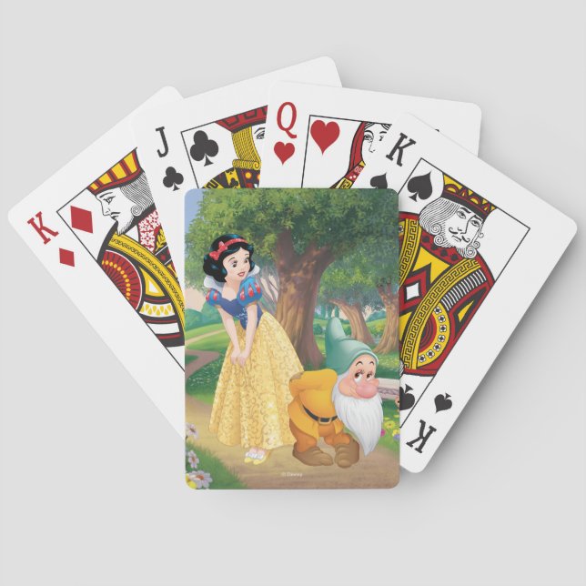 Snow White And Bashful Playing Cards (Back)