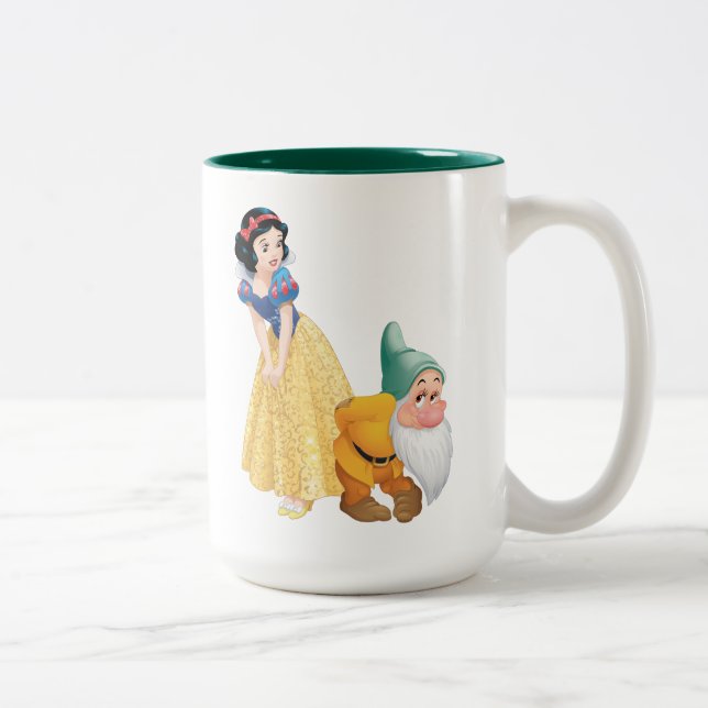 Snow White And Bashful Two-Tone Coffee Mug (Right)