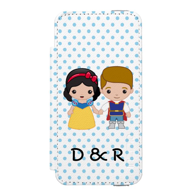 Snow White and Prince Charming Emoji Incipio iPhone Wallet Case (Folio Front)