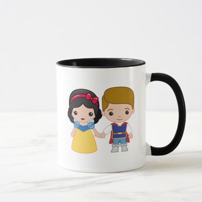 Snow White and Prince Charming Emoji Mug (Right)