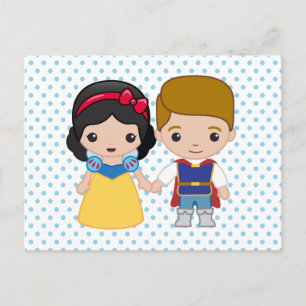 Snow White and Prince Charming Emoji Postcard