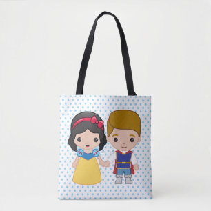 Snow White and Prince Charming Emoji Tote Bag