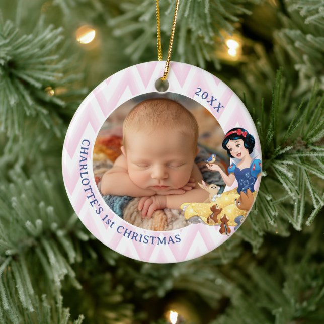 Snow White and the Forest Animals Ceramic Ornament (Tree)