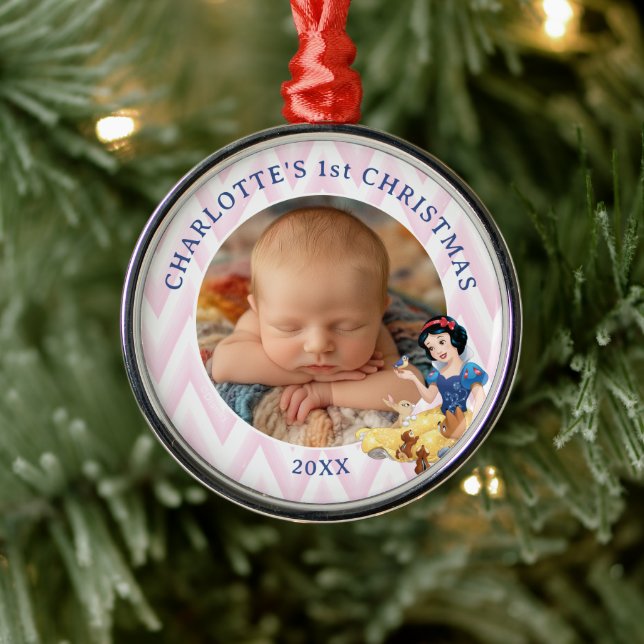 Snow White and the Forest Animals Metal Ornament (Tree)