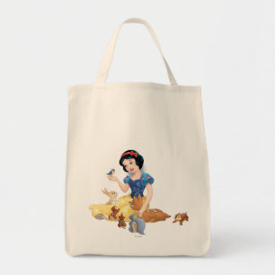 Snow White and the Forest Animals Tote Bag