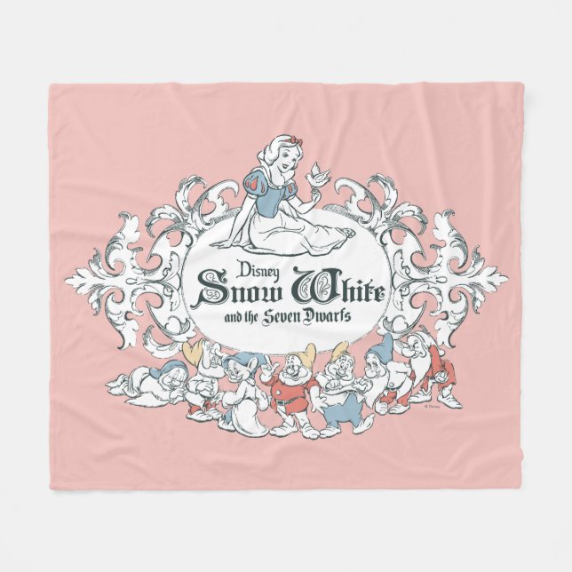 Snow White and the Seven Dwarfs | Fairest of All Fleece Blanket (Front (Horizontal))