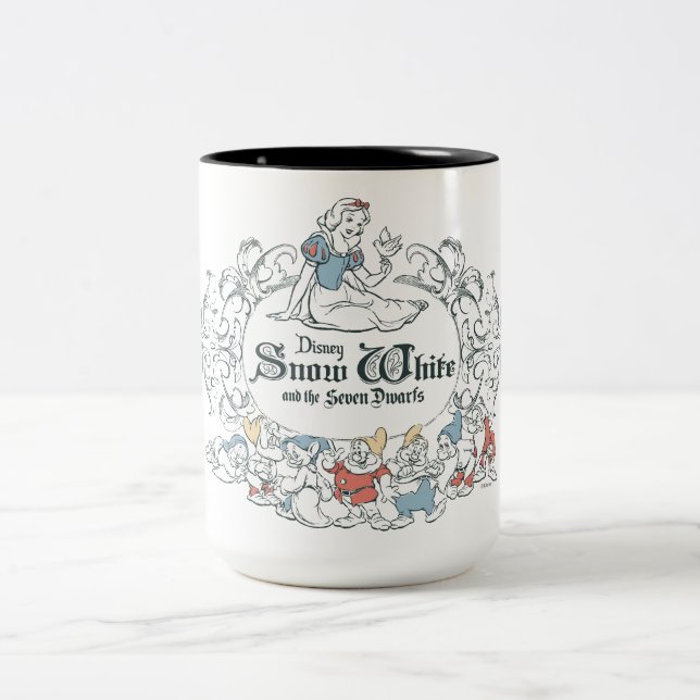 Snow White and the Seven Dwarfs | Fairest of All Two-Tone Coffee Mug (Center)