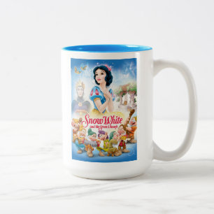 Snow White and the Seven Dwarfs with Evil Queen Two-Tone Coffee Mug
