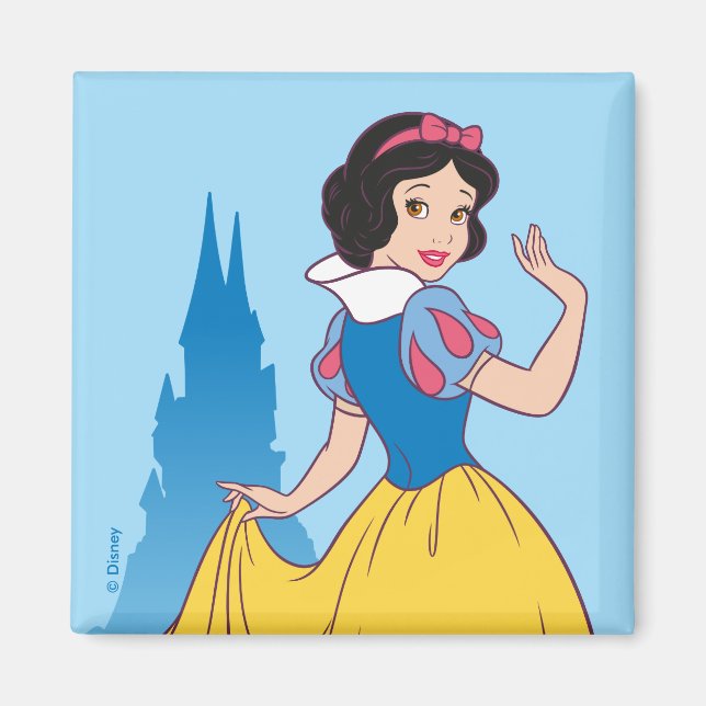 Snow White & Castle Graphic Magnet (Front)