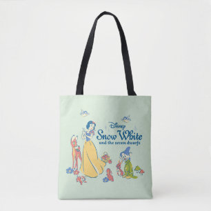 Snow White & Dopey with Friends Tote Bag