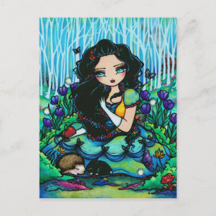 Snow White Dwarves Fantasy Fairy Art Postcard