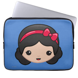Snow White Emoji Laptop Sleeve