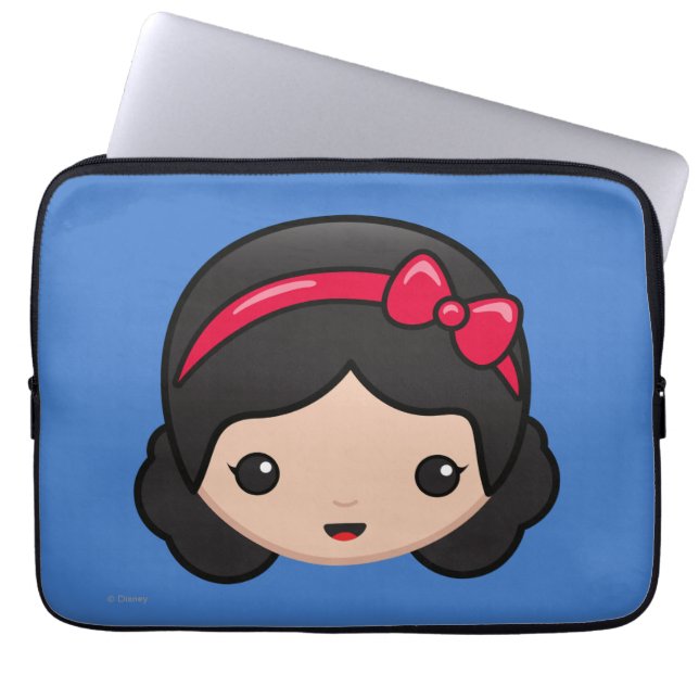 Snow White Emoji Laptop Sleeve (Front)