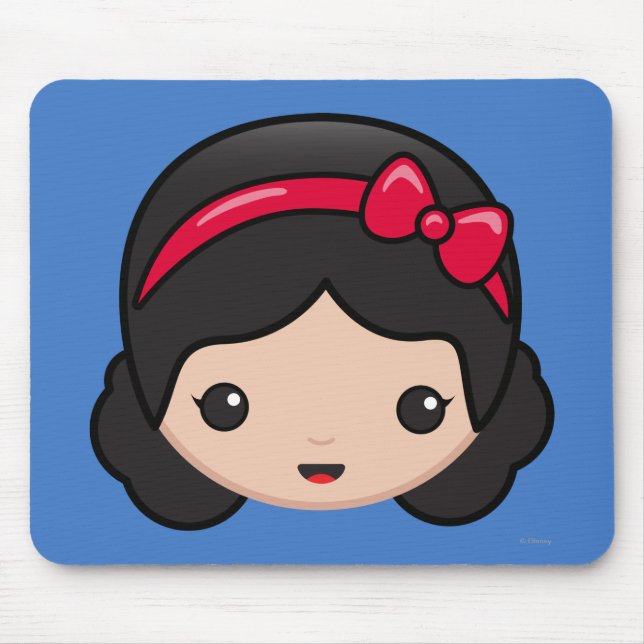 Snow White Emoji Mouse Pad (Front)