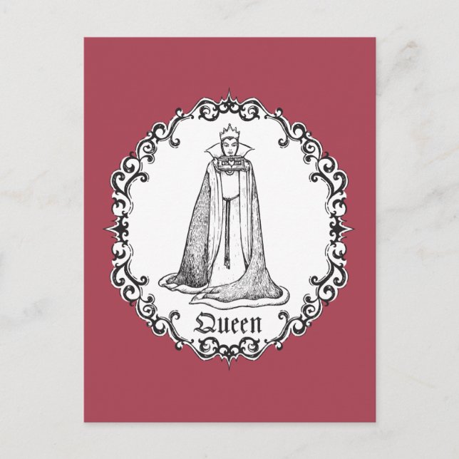 Snow White | Evil Queen - Vintage Villain Postcard (Front)