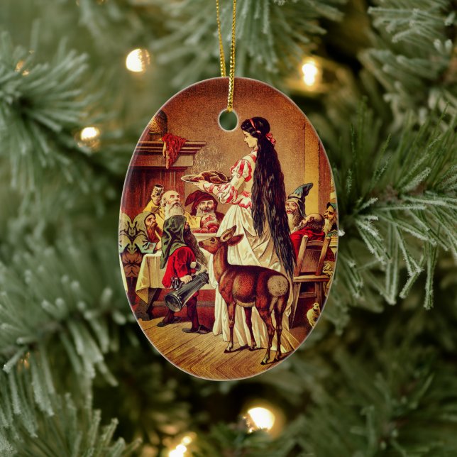 Snow White – Fairy tale – Märchen – Grimm Ceramic Ornament (Tree)