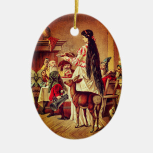 Snow White – Fairy tale – Märchen – Grimm Ceramic Ornament