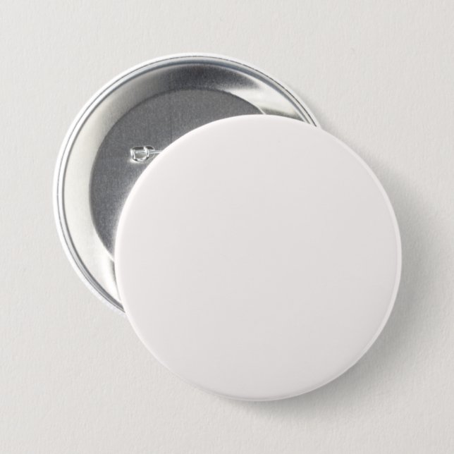 Snow White FFFAFA - Option to Add Name 3 Inch Round Button (Front & Back)