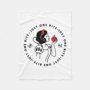 Snow White Just One Bite Fleece Blanket