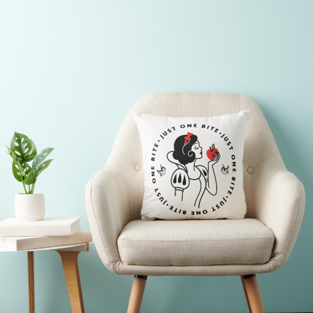 Snow White | Just One Bite Throw Pillow (Chair)