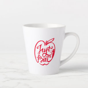 Snow White   Just One Bite - White Latte Mug