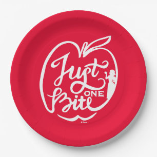Snow White   Just One Bite - White Paper Plate
