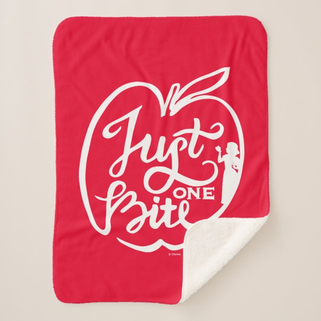 Snow White | Just One Bite - White Sherpa Blanket (Front)
