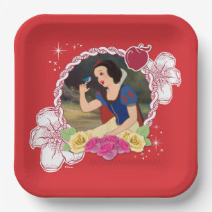 Snow White - Kind to all Big and Small Paper Plate