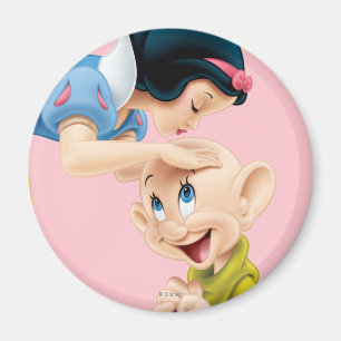 Snow White Kissing Dopey on the Head Magnet