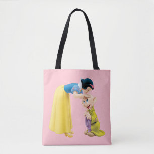 Snow White Kissing Dopey on the Head Tote Bag