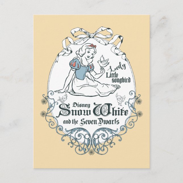 Snow White | Lovely Little Songbird Postcard (Front)