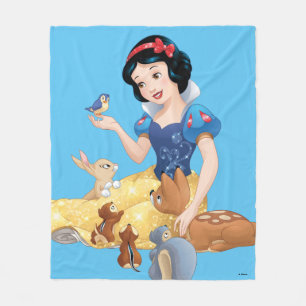 Snow White Make Time For Buddies Fleece Blanket