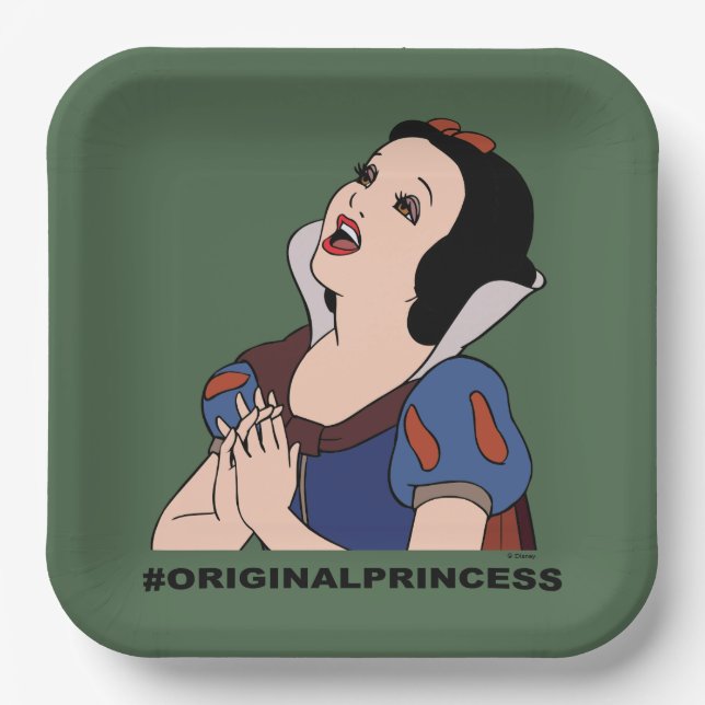 Snow White | #Original Princess Paper Plate (Front)