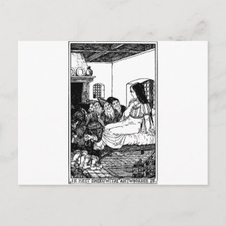 snow white postcard