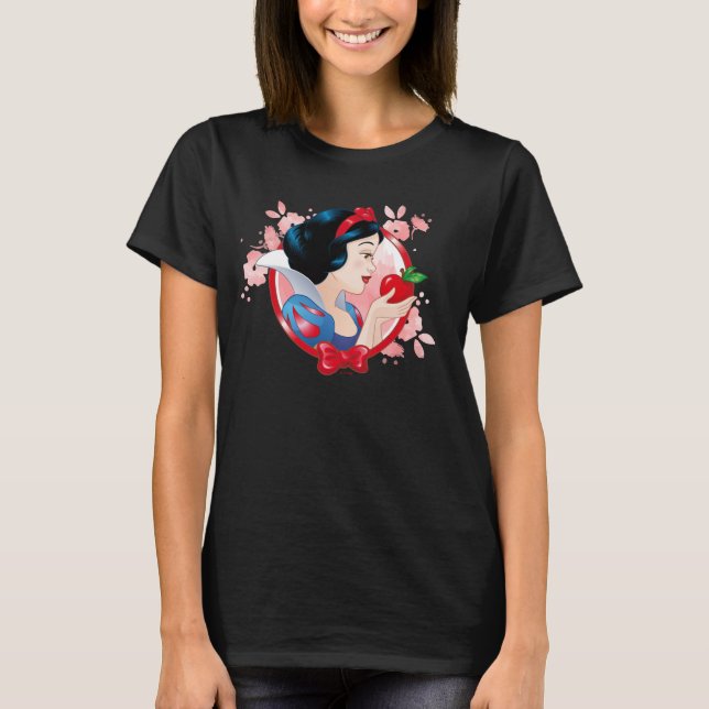 Snow White | Red Apple And Bow T-Shirt (Front)