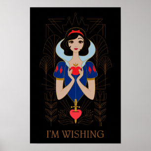 Snow White Stylized Character Badge Poster