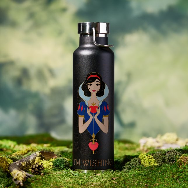 Snow White Stylized Character Badge Water Bottle (Outdoor)