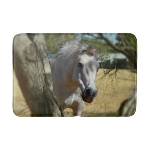 Snow White The Horse, Memory Foam, Bath Mat