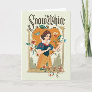 Snow White Vintage Decorative Graphic Card