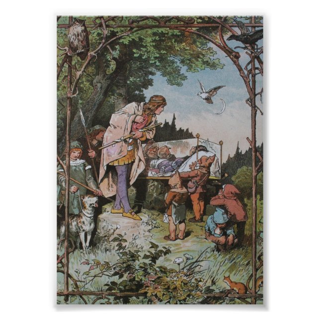 Snow White Waits to be Wakened by the Prince Photo Print (Front)