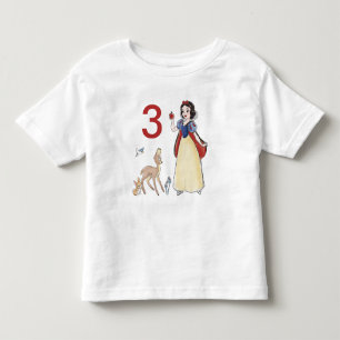 Snow White   Watercolor Birthday Toddler T-shirt