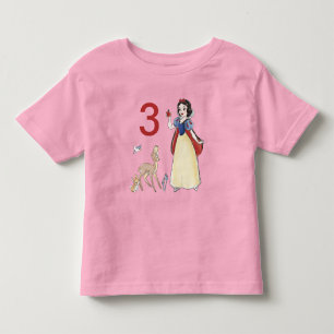 Snow White Watercolor Birthday Toddler T-shirt