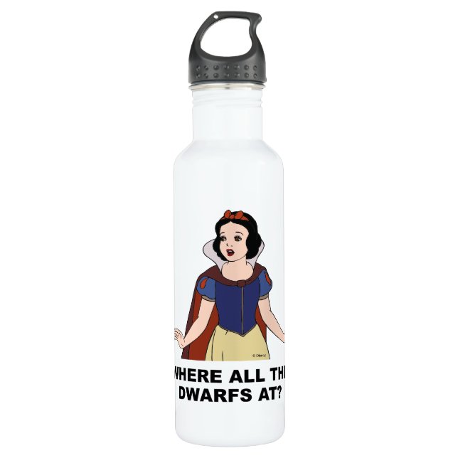 Snow White | Where all the Dwarfs at? 710 Ml Water Bottle (Front)