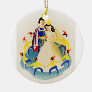snow white WPA Ceramic Ornament