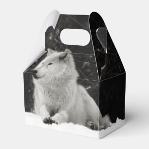 Snow Wolf Favor Box
