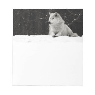 Snow Wolf Notepad