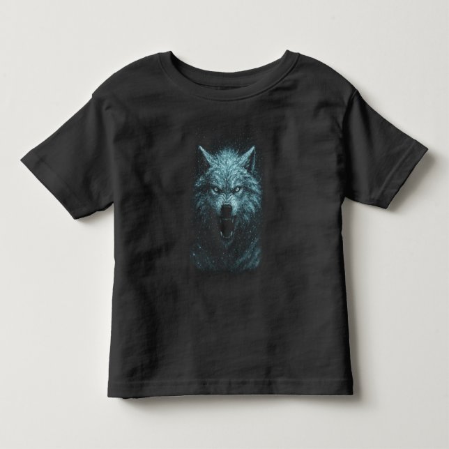 Snow wolf toddler t-shirt (Front)