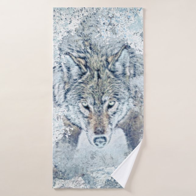 Snow Wolf Towel (Bath Towel)